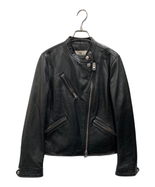 COACH（コーチ）COACH (コーチ) ライダースジャケット ブラック サイズ:Sの古着・服飾アイテム