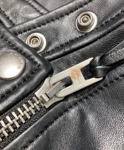 COACH（コーチ）COACH (コーチ) ライダースジャケット ブラック サイズ:Sの古着・服飾アイテム