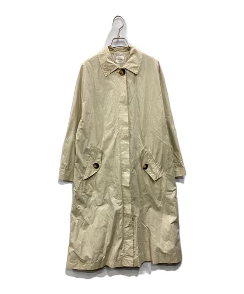 ALYSI（アリジ）ALYSI (アリジ) 比翼コート ベージュ サイズ:ITALIA 40の古着・服飾アイテム