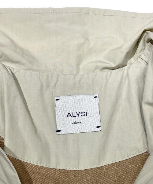 ALYSI（アリジ）ALYSI (アリジ) 比翼コート ベージュ サイズ:ITALIA 40の古着・服飾アイテム