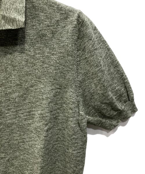 GRAN SASSO（グランサッソ）GRAN SASSO (グランサッソ) ニットポロシャツ グリーン サイズ:48の古着・服飾アイテム