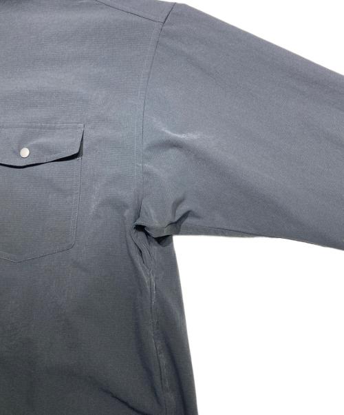 RIDGE MOUNTAIN GEAR（リッジマウンテン ギア）RIDGE MOUNTAIN GEAR (リッジマウンテン ギア) Hooded Long Sleeve Shirt グレー サイズ:Lの古着・服飾アイテム