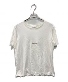 Saint Laurent Paris（サンローランパリ）の古着「ロゴＴシャツ」｜ホワイト