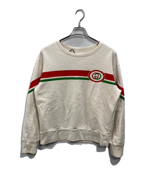 GUCCI（グッチ）GUCCI (グッチ) インターロッキングGスウェット アイボリー サイズ:表記なしの古着・服飾アイテム