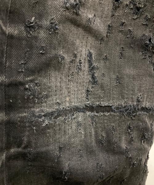 AMIRI（アミリ）AMIRI (アミリ) ショットガンディストレスト ストレートジーンズ ブラック サイズ:W32の古着・服飾アイテム