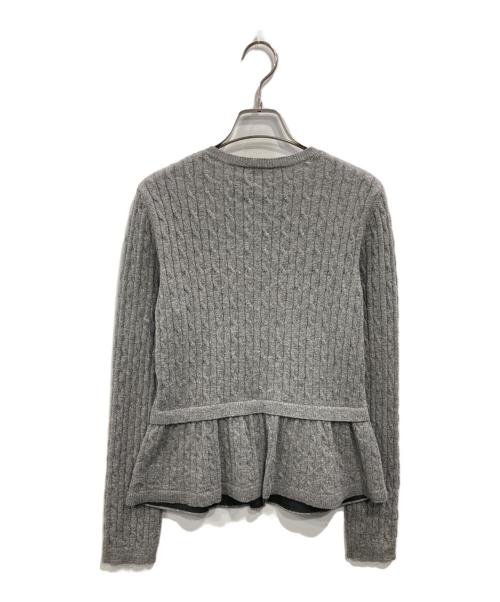 RED VALENTINO（レッドヴァレンティノ）RED VALENTINO (レッドヴァレンティノ) ニットカーディガン グレー サイズ:Sの古着・服飾アイテム