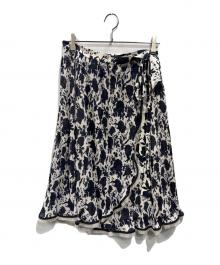 TORY BURCH（トリーバーチ）の古着「総柄スカート」｜ネイビー