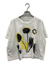 MARNI（マルニ）の古着「フラワープリントＴシャツ」｜ホワイト