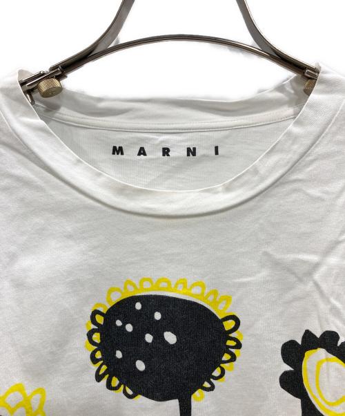 MARNI（マルニ）MARNI (マルニ) フラワープリントＴシャツ ホワイト サイズ:40の古着・服飾アイテム