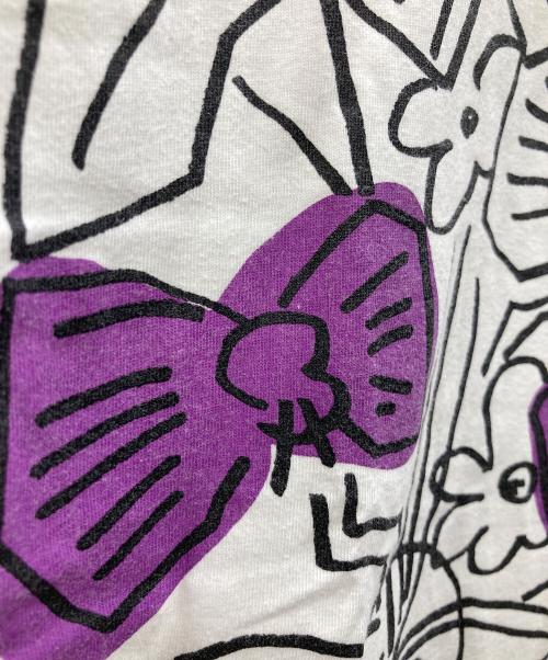 COMME des GARCONS COMME des GARCONS（コムデギャルソン コムデギャルソン）COMME des GARCONS COMME des GARCONS (コムデギャルソン コムデギャルソン) フラワープリントＴシャツ ホワイト サイズ:Mの古着・服飾アイテム