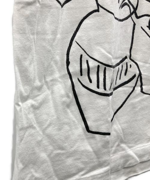 COMME des GARCONS COMME des GARCONS（コムデギャルソン コムデギャルソン）COMME des GARCONS COMME des GARCONS (コムデギャルソン コムデギャルソン) フラワープリントＴシャツ ホワイト サイズ:Mの古着・服飾アイテム