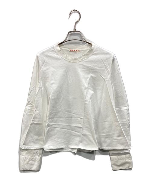 MARNI（マルニ）MARNI (マルニ) 切替カットソー ホワイト サイズ:42の古着・服飾アイテム