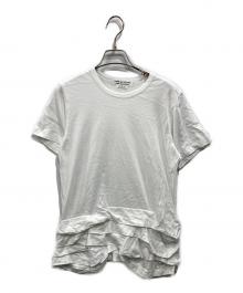 COMME des GARCONS COMME des GARCONS（コムデギャルソン コムデギャルソン）の古着「フリルヘムTシャツ」｜ホワイト