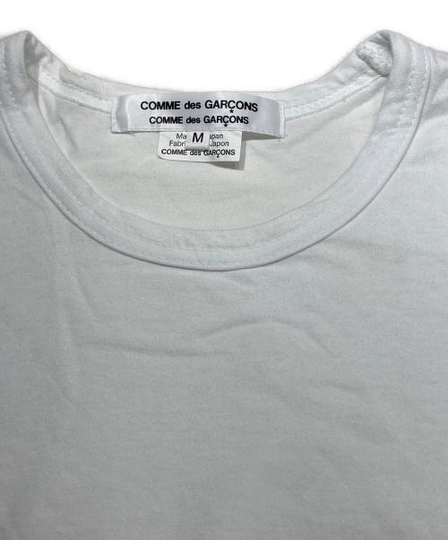 COMME des GARCONS COMME des GARCONS（コムデギャルソン コムデギャルソン）COMME des GARCONS COMME des GARCONS (コムデギャルソン コムデギャルソン) フリルヘムTシャツ ホワイト サイズ:Mの古着・服飾アイテム