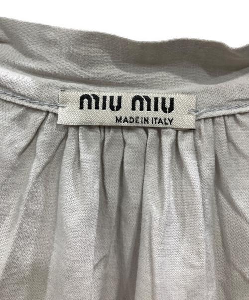 MIU MIU（ミュウミュウ）MIU MIU (ミュウミュウ) アーカイブダブルポケットチュニック グレー サイズ:Sの古着・服飾アイテム