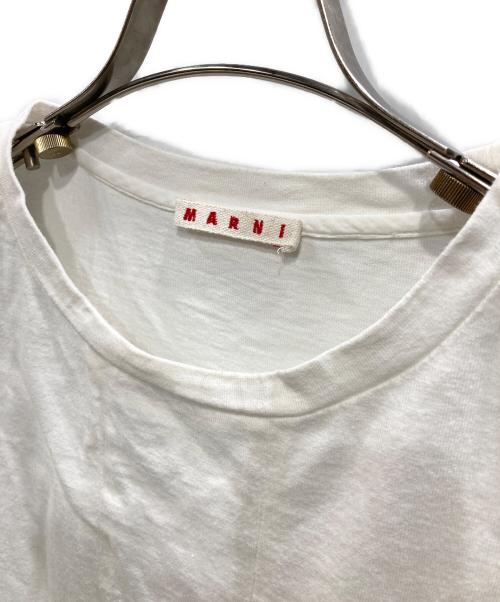MARNI（マルニ）MARNI (マルニ) フリルカットソー ホワイト サイズ:40の古着・服飾アイテム