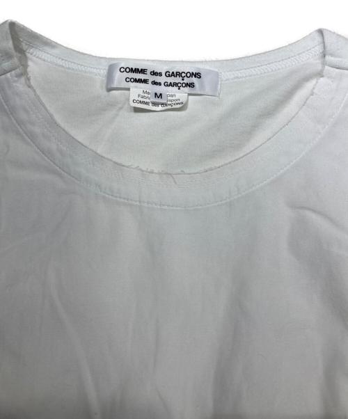 COMME des GARCONS COMME des GARCONS（コムデギャルソン コムデギャルソン）COMME des GARCONS COMME des GARCONS (コムデギャルソン コムデギャルソン) フロントリボン半袖カットソー ホワイト サイズ:SIZE Mの古着・服飾アイテム
