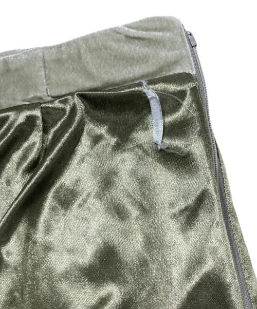 UNGRID（アングリッド）UNGRID (アングリッド) フィットベロアスカート グリーン サイズ:Mの古着・服飾アイテム