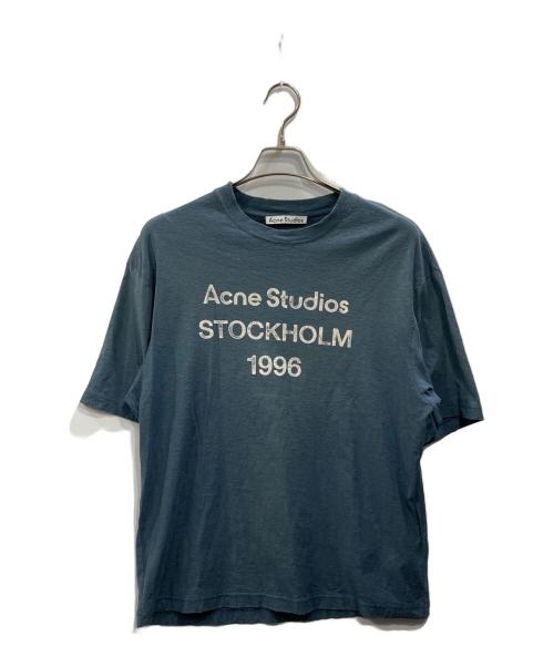 Acne studios（アクネ ストゥディオズ）ACNE STUDIOS (アクネ ストゥディオズ) ダメージ加工Tシャツ ブルー サイズ:XSの古着・服飾アイテム