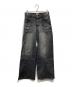 CAMPHOR WOOD（カンファーウッド）の古着「CRUSH FADE SIDE SEEM BOOTS CUT JEANS」｜グレー