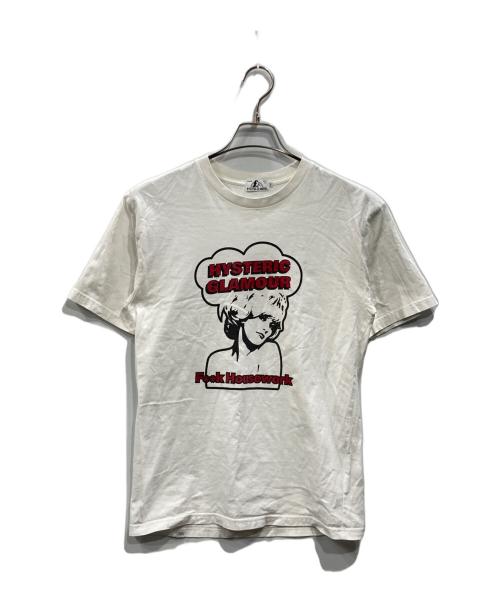 Hysteric Glamour（ヒステリックグラマー）Hysteric Glamour (ヒステリックグラマー) プリントTシャツ ホワイト サイズ:Sの古着・服飾アイテム