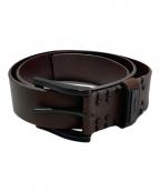 Calvin Kleinカルバンクライン）の古着「レザーベルト」｜ブラウン