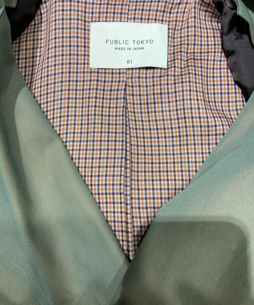 PUBLIC TOKYO（パブリックトウキョウ）PUBLIC TOKYO (パブリックトウキョウ) ハイクラス トレンチ コート ベージュ サイズ:01の古着・服飾アイテム