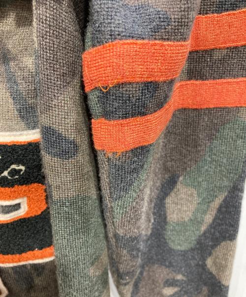 POLO RALPH LAUREN（ポロ・ラルフローレン）POLO RALPH LAUREN (ポロ・ラルフローレン) P レタードカーディガン グリーン サイズ:XSの古着・服飾アイテム