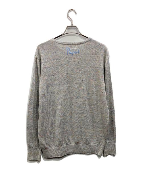 PAPAS（パパス）PAPAS (パパス) リネンニット グレー サイズ:Lの古着・服飾アイテム