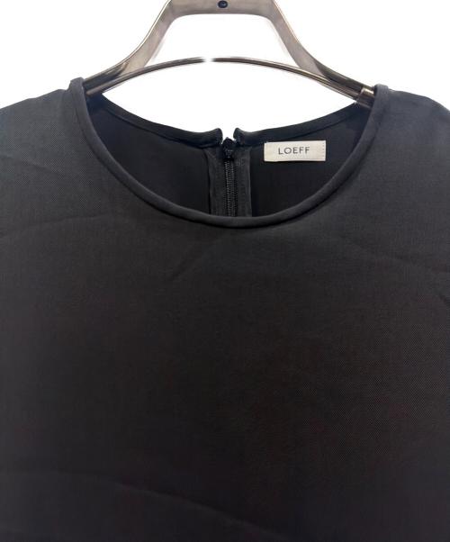 LOEFF（ロエフ）LOEFF (ロエフ) 半袖ワンピース ブラック サイズ:S 未使用品の古着・服飾アイテム