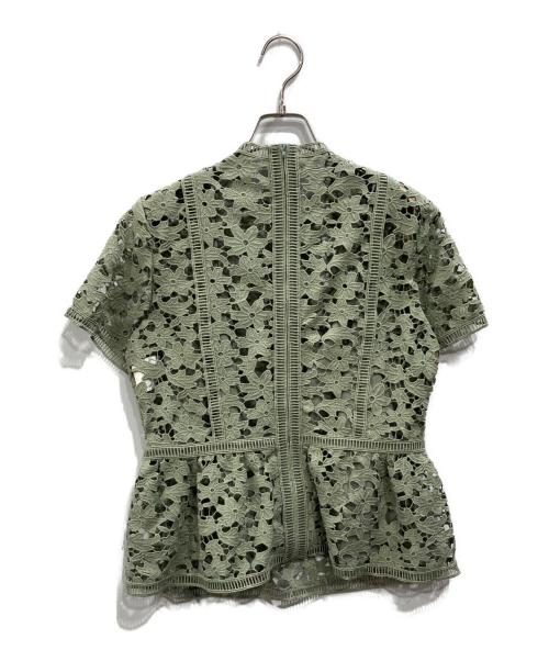 REKISAMI（レキサミ）REKISAMI (レキサミ) レースカットソー グリーン サイズ:2の古着・服飾アイテム