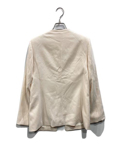 ANAYI（アナイ）ANAYI (アナイ) ストレッチクロスノーカラージャケット アイボリー サイズ:38の古着・服飾アイテム