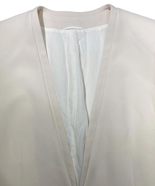 ANAYI（アナイ）ANAYI (アナイ) ストレッチクロスノーカラージャケット アイボリー サイズ:38の古着・服飾アイテム