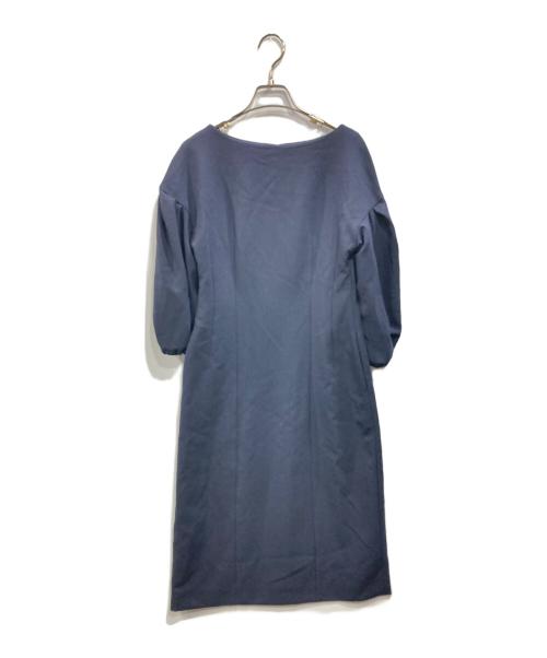 EFFE BEAMS（エッフェ ビームス）EFFE BEAMS (エッフェ ビームス) ダブルクロス ワンピース ネイビー サイズ:36の古着・服飾アイテム