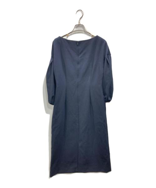 EFFE BEAMS（エッフェ ビームス）EFFE BEAMS (エッフェ ビームス) ダブルクロス ワンピース ネイビー サイズ:36の古着・服飾アイテム