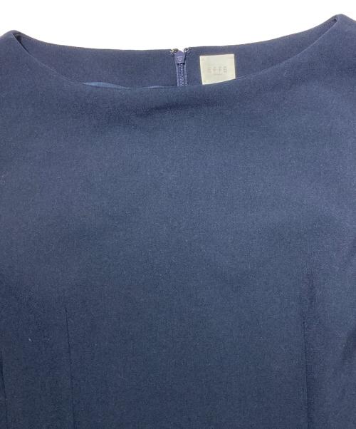 EFFE BEAMS（エッフェ ビームス）EFFE BEAMS (エッフェ ビームス) ダブルクロス ワンピース ネイビー サイズ:36の古着・服飾アイテム