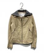 DOMAドマ）の古着「ラムレザージャケット」｜カーキ