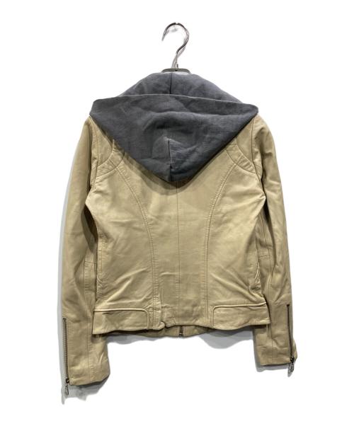 DOMA（ドマ）DOMA (ドマ) ラムレザージャケット カーキ サイズ:smallの古着・服飾アイテム