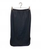 MUSEミューズ）の古着「トリアセジョーゼットペンシルスカート」｜ブラック
