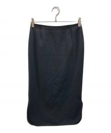 MUSE（ミューズ）の古着「トリアセジョーゼットペンシルスカート」｜ブラック