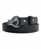 TORY LEATHERトリーレザー）の古着「Nickel Hoof Pick Belt」｜ブラック