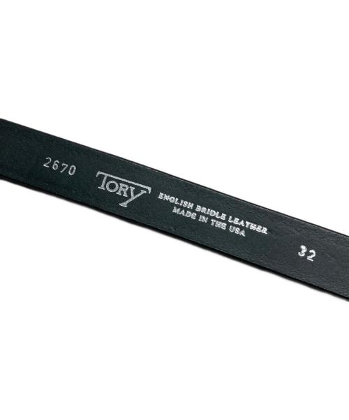 TORY LEATHER（トリーレザー）TORY LEATHER (トリーレザー) Nickel Hoof Pick Belt ブラック サイズ:W32 72-85cmの古着・服飾アイテム