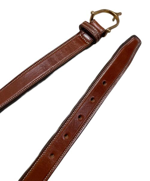 TORY LEATHER（トリーレザー）TORY LEATHER (トリーレザー) 1'SPUR BUCKLE BELT ブラウン サイズ:W36 90-100cmの古着・服飾アイテム