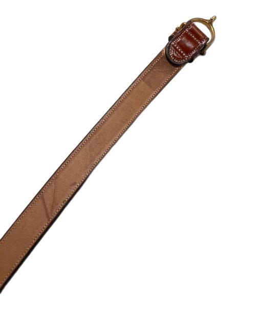 TORY LEATHER（トリーレザー）TORY LEATHER (トリーレザー) 1'SPUR BUCKLE BELT ブラウン サイズ:W36 90-100cmの古着・服飾アイテム
