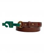 TORY LEATHERトリーレザー）の古着「Mini Hoof Pick Belt」｜ブラウン