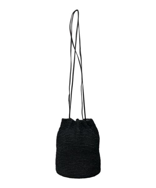 beautiful people（ビューティフルピープル）beautiful people (ビューティフルピープル) 巾着カゴバッグ ブラックの古着・服飾アイテム