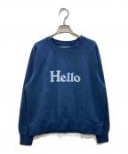 MADISON BLUEマディソンブルー）の古着「HELLO SWEAT L/S URAKE DYED」｜ネイビー