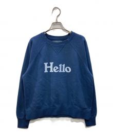 MADISON BLUE（マディソンブルー）の古着「HELLO SWEAT L/S URAKE DYED」｜ネイビー