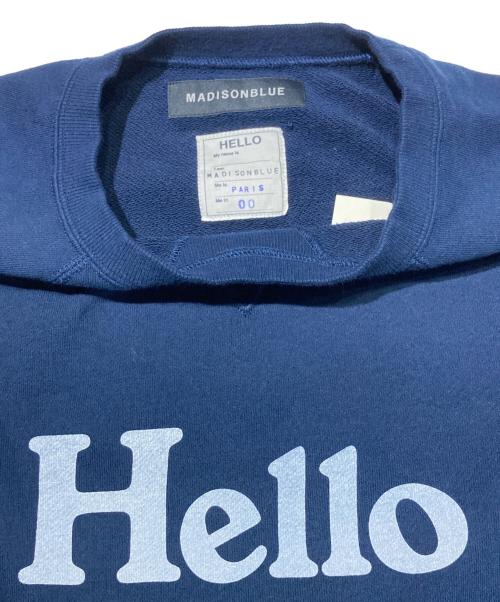 MADISON BLUE（マディソンブルー）MADISON BLUE (マディソンブルー) HELLO SWEAT L/S URAKE DYED ネイビー サイズ:00の古着・服飾アイテム