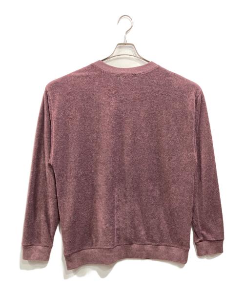 TOGA VIRILIS（トーガ ビリリース）TOGA VIRILIS (トーガ ビリリース) パイルVネックカットソー ボルドー サイズ:46の古着・服飾アイテム